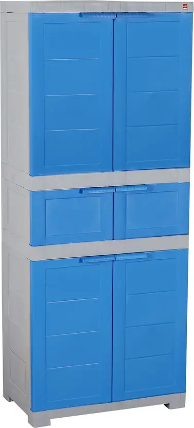 Multi-Layer Plastic Storage Cupboard